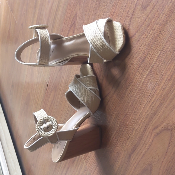 Call It Spring Shoes - Call it spring / wicker sandals / block heel